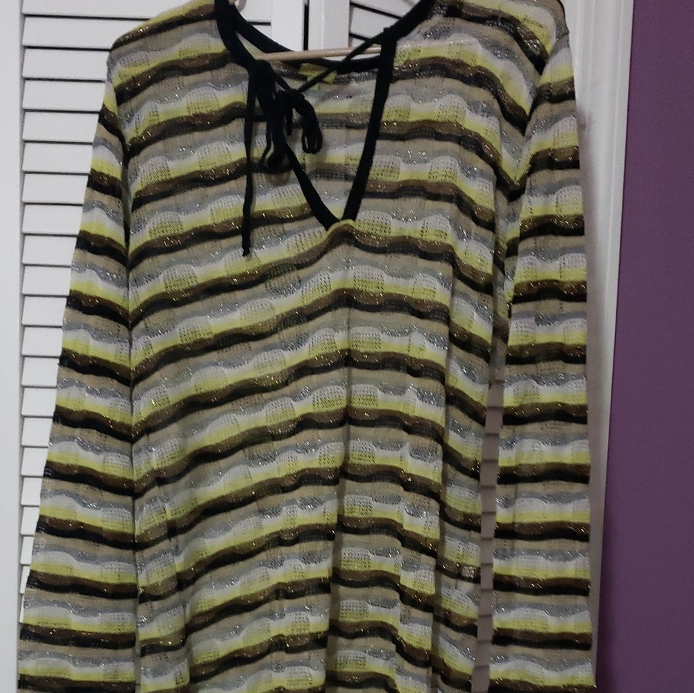 juniors dress/coverup/shirt MULTI COLOR